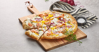 Pizza Bianca con Salmone
