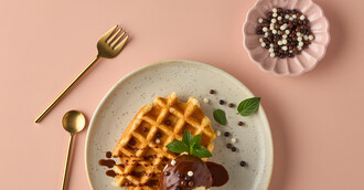 Lütticher Waffel mit Bourbon Vanille Eis