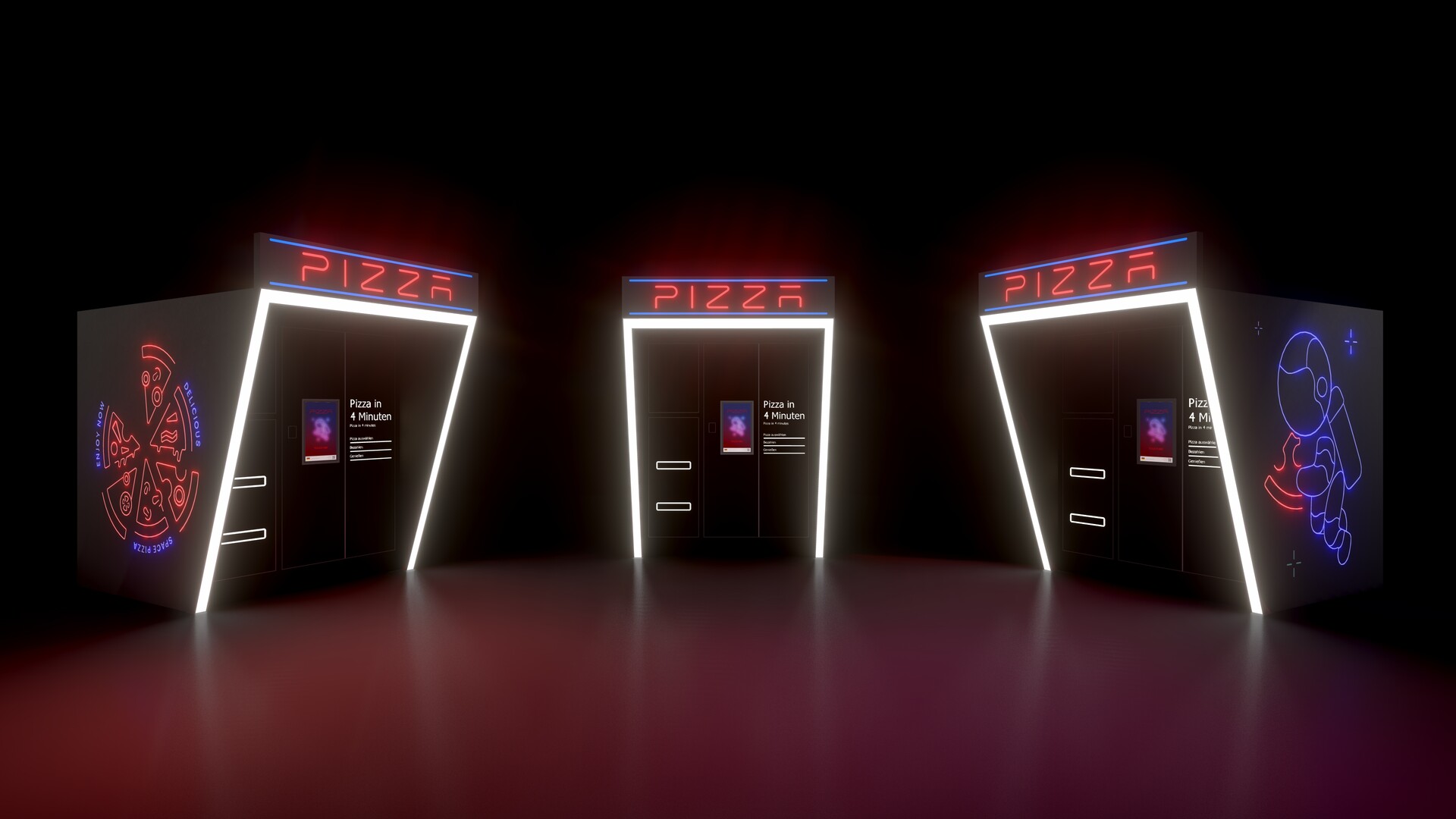 Pizza auf Knopfdruck Pizza auf Knopfdruck