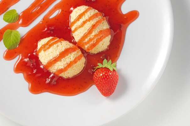 Dessertsoße Erdbeere