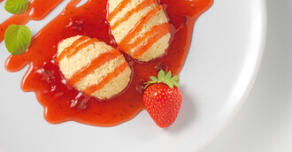 Dessertsoße Erdbeere