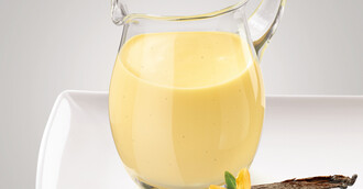 Vanillesauce, servierfertig