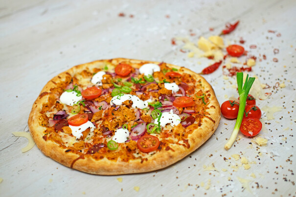 Pizza BBQ Pollo fresco