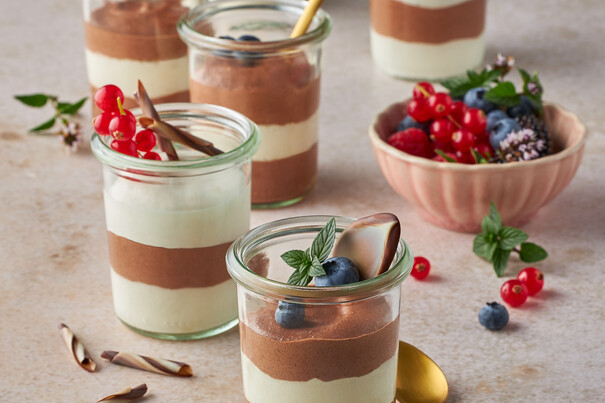 Black & White Mousse im Glas