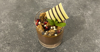 Mousse au Chocolat, Toffee & Cookie