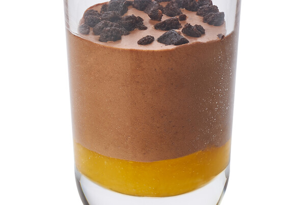 Mousse au Chocolat mit Mandarine Mousse au Chocolat mit Mandarine
