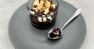Mousse au Chocolat Noir Birne Helene