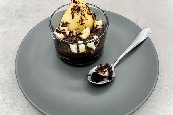 Mousse au Chocolat Noir Birne Helene