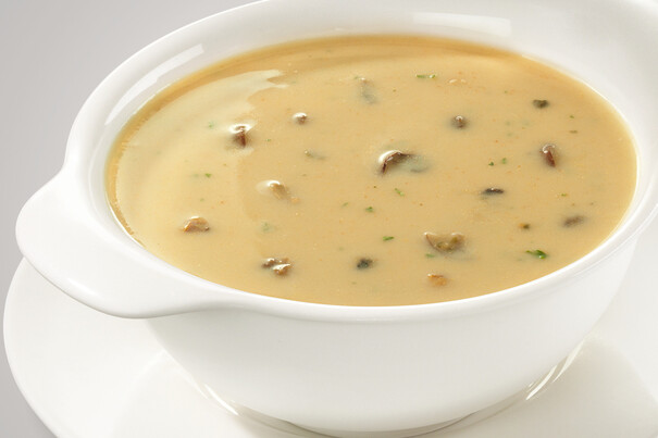 Waldpilzcremesuppe, Royal