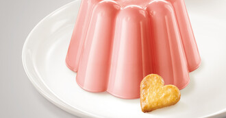 Klassischer Pudding Erdbeer-Geschmack