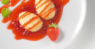 Dessertsoße Erdbeere