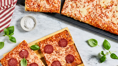 Optimierte Blechpizza