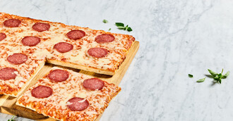 1/1GN 48x28cm Pizza Putensalami mit Rind