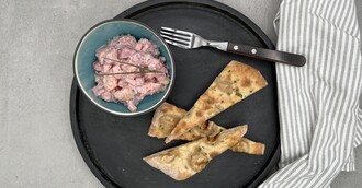 Broottied mit Heringsalat