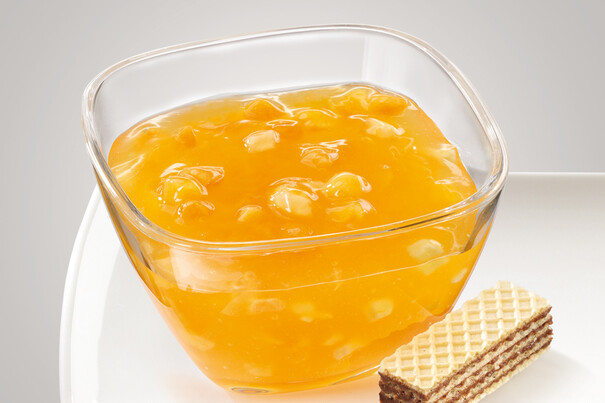 Instant Gelbe Grütze Aprikosen-Geschmack