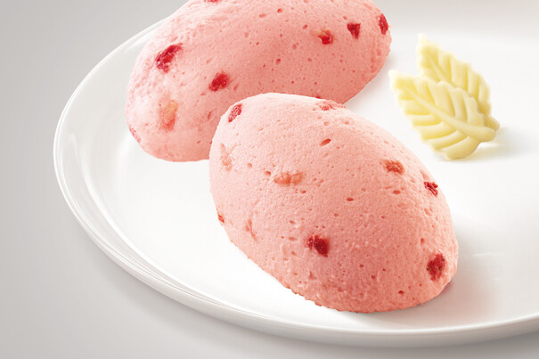 Mousse Erdbeer-Rhabarber-Geschmack Mousse Erdbeer-Rhabarber-Geschmack