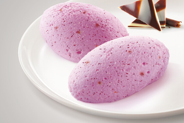 Mousse Heidelbeer-Geschmack