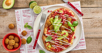 Pinsa Falafel, vegan