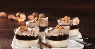 Weihnachtszeit - Panna Cotta mit Zimt verfeinert