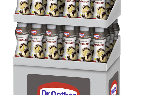 Display Dessertsoße Schokolade