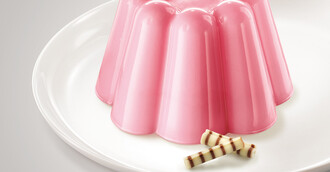 Klassischer Pudding Himbeer-Geschmack