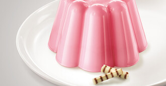 Klassischer Pudding Himbeer-Geschmack