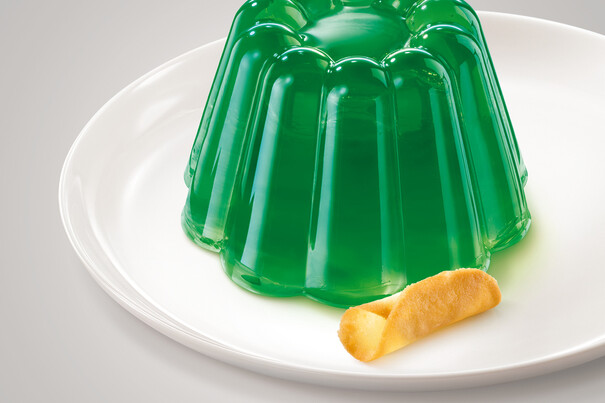 Klassische Götterspeise Waldmeister-Geschmack