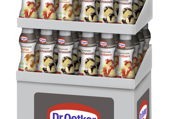 Display Dessertsoße gemischt Display Dessertsoße gemischt
