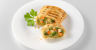 Vegetarischer Gemüsestrudel