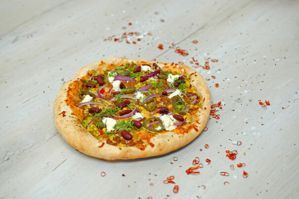 Pizza Chili sin Carne