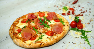Pizza Gorgonzola e Serrano