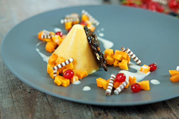 Panna Cotta vom Hokkaido Kürbis